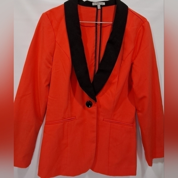 Charlotte Russe Orange and Black Blazer Sz M - Picture 4 of 4